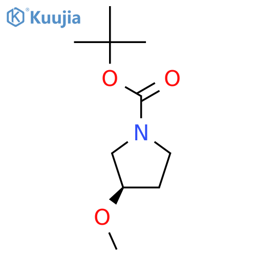 (R)-Tert-Butyl 3-methoxypyrrolidine-1-carboxylate structure