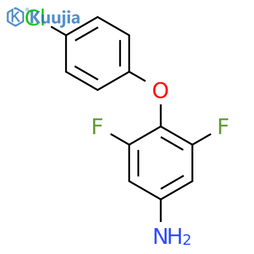 4-(4-Chlorophenoxy)-3,5-difluoroaniline structure