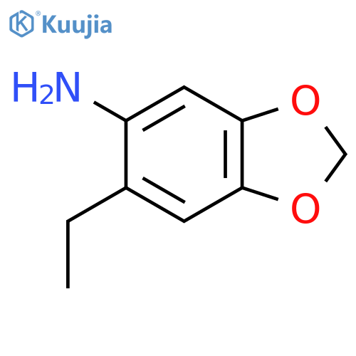 1,3-BENZODIOXOL-5-AMINE, 6-ETHYL- structure