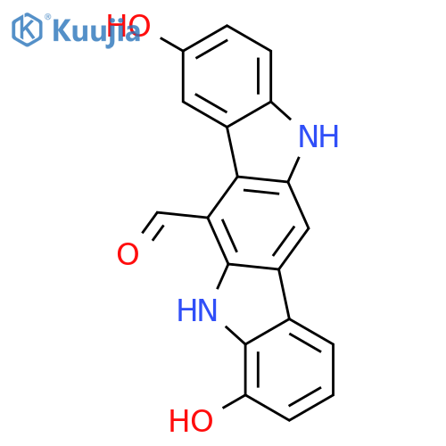 5,11-Dihydro-4,8-dihydroxyindolo3,2-bcarbazole-6-carboxaldehyde structure