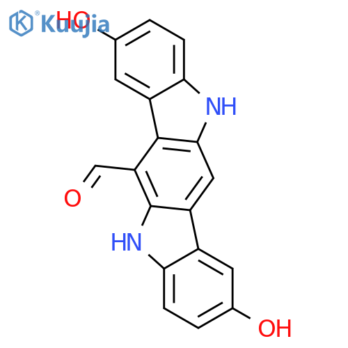 5,11-Dihydro-2,8-dihydroxyindolo3,2-bcarbazole-6-carboxaldehyde structure