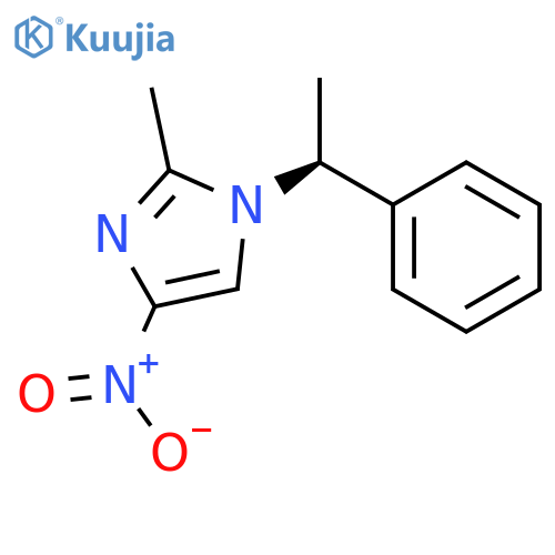 1H-Imidazole, 2-methyl-4-nitro-1-[(1S)-1-phenylethyl]- structure