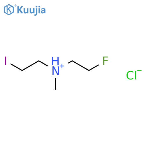 2-fluoro-N-(2-iodoethyl)-N-methylethanaminium chloride structure