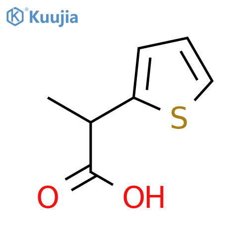 2-(Thiophen-2-yl)propanoic acid structure