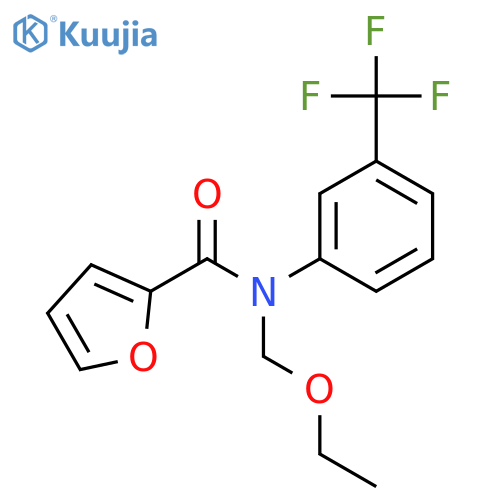 2-Furancarboxamide, N-(ethoxymethyl)-N-[3-(trifluoromethyl)phenyl]- structure
