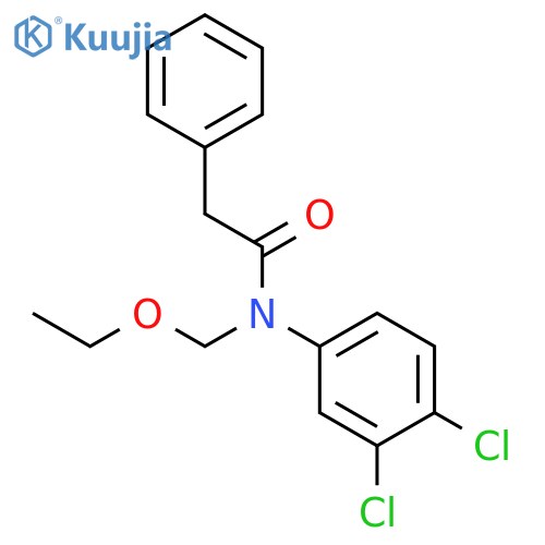 Benzeneacetamide, N-(3,4-dichlorophenyl)-N-(ethoxymethyl)- structure