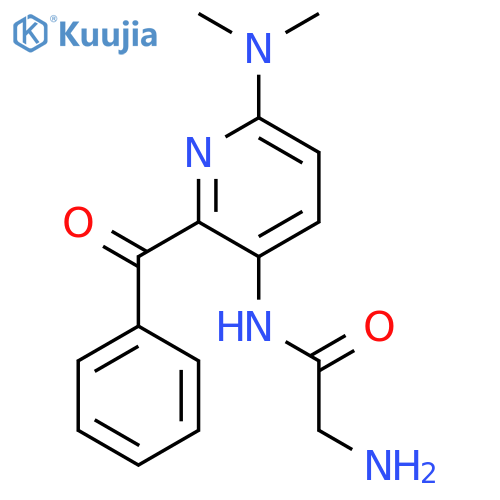 Acetamide, 2-amino-N-[2-benzoyl-6-(dimethylamino)-3-pyridinyl]- structure