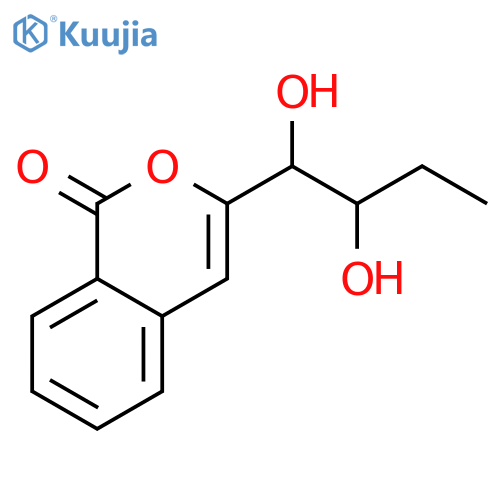 3-(1,2-dihydroxy-butyl)-isochromen-1-one structure