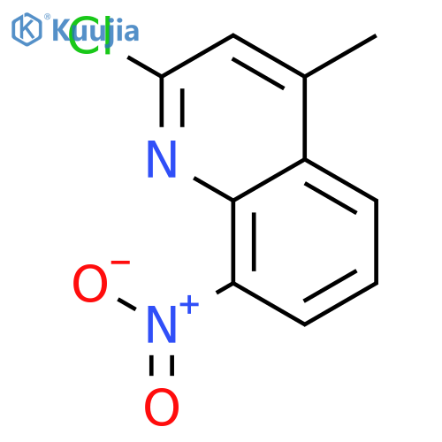 Quinoline, 2-chloro-4-methyl-8-nitro- structure