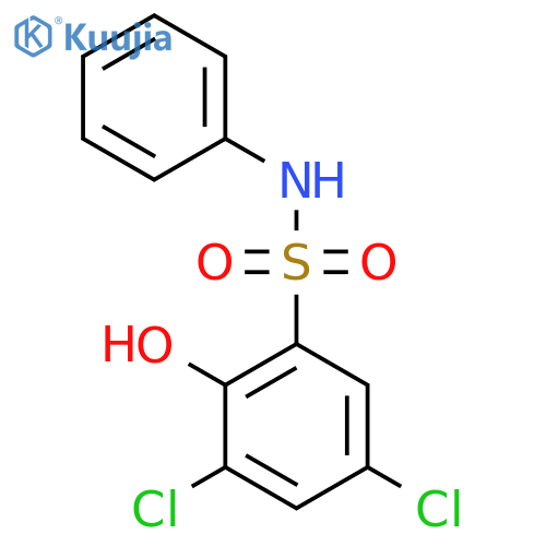 BENZENESULFONAMIDE, 3,5-DICHLORO-2-HYDROXY-N-PHENYL- structure