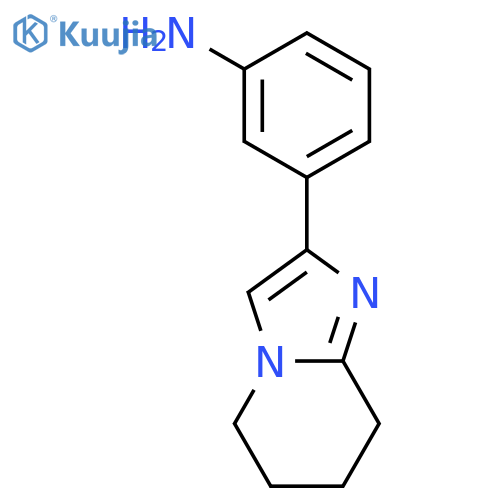 3-{5H,6H,7H,8H-imidazo1,2-apyridin-2-yl}aniline structure
