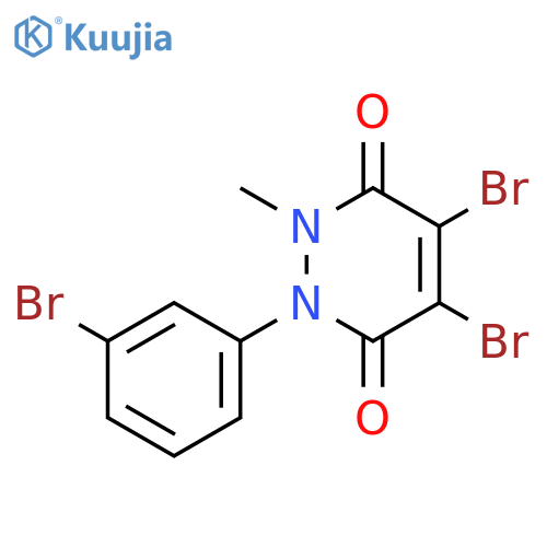 3,6-Pyridazinedione,4,5-dibromo-1-(3-bromophenyl)-1,2-dihydro-2-methyl- structure