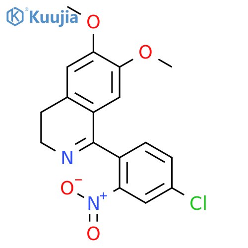 ISOQUINOLINE, 1-(4-CHLORO-2-NITROPHENYL)-3,4-DIHYDRO-6,7-DIMETHOXY- structure