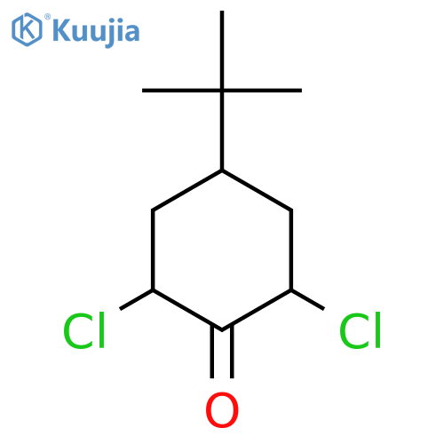 4-tert-butyl-2,6-dichlorocyclohexanone structure