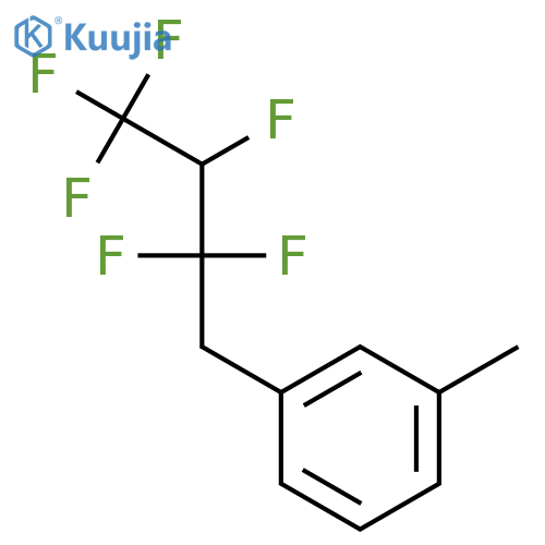 Benzene, 1-(2,2,3,4,4,4-hexafluorobutyl)-3-methyl- structure