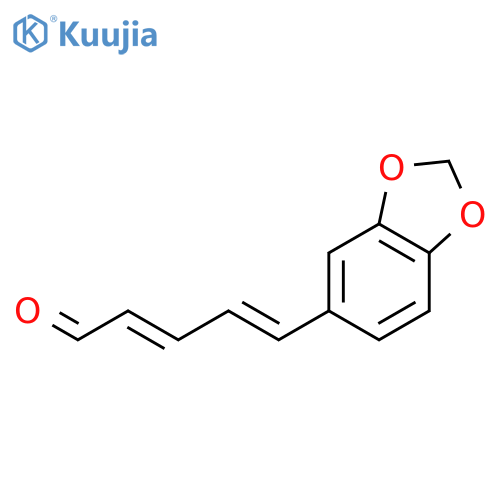 2,4-PENTADIENAL, 5-(1,3-BENZODIOXOL-5-YL)- structure