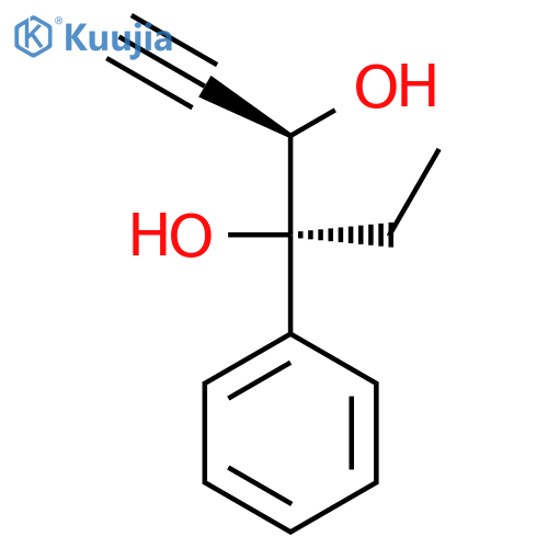 1-Hexyne-3,4-diol, 4-phenyl-, (R*,R*)- structure