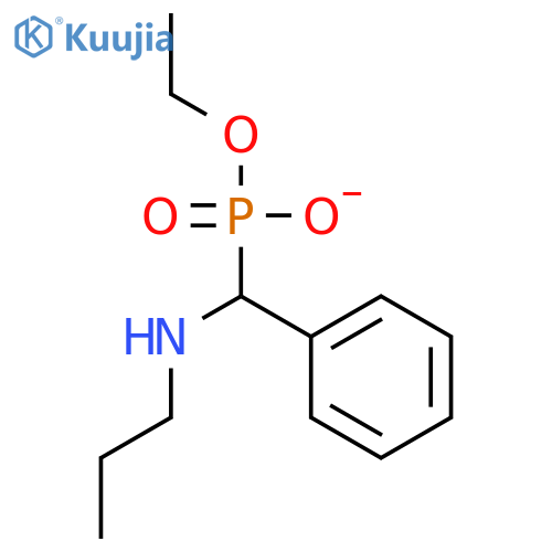 Phosphonic acid, [phenyl(propylamino)methyl]-, monoethyl ester structure