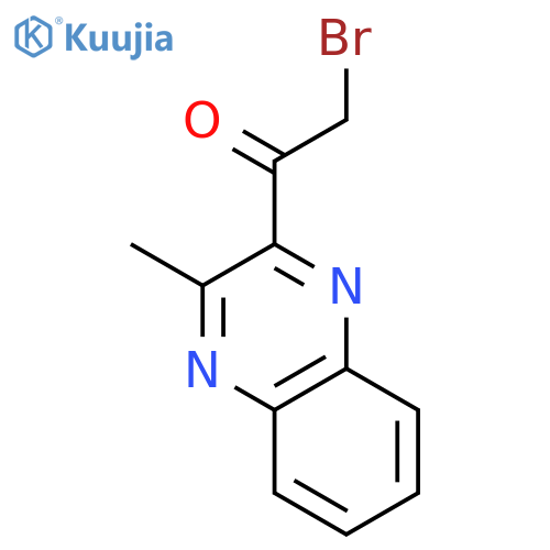 2-bromo-1-(3-methylquinoxalin-2-yl)ethan-1-one structure