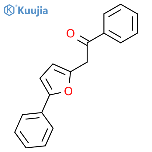 1-Phenyl-2-(5-phenylfuran-2-yl)ethan-1-one structure