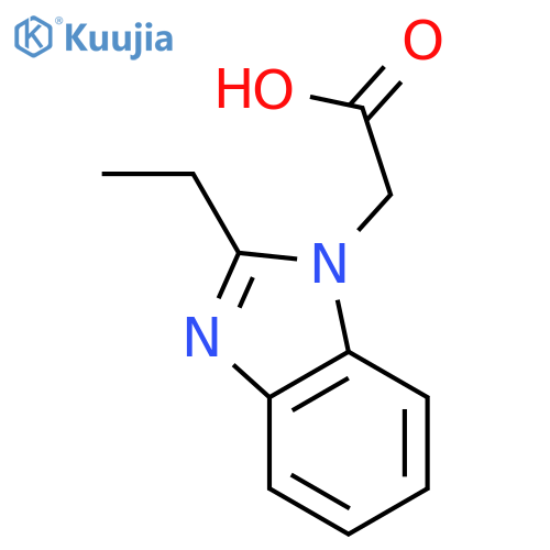 2-(2-ethyl-1H-1,3-benzodiazol-1-yl)acetic acid structure
