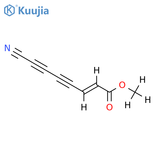 7-Cyan-hept-2t-en-4,6-diinsaeure-methylester structure