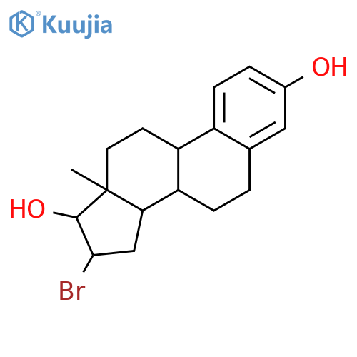 Estra-1,3,5(10)-triene-3,17-diol,16-bromo-, (16a,17b)- structure