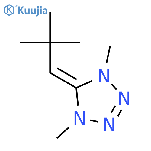 1H-Tetrazole, 5-(2,2-dimethylpropylidene)-4,5-dihydro-1,4-dimethyl- structure