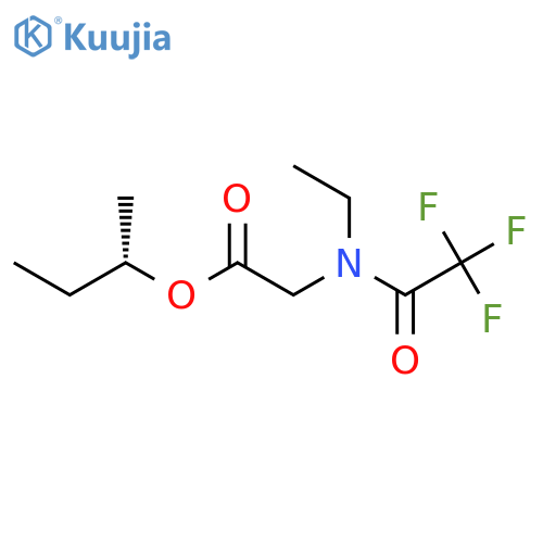 Glycine, N-ethyl-N-(trifluoroacetyl)-, 1-methylpropyl ester, (S)- structure