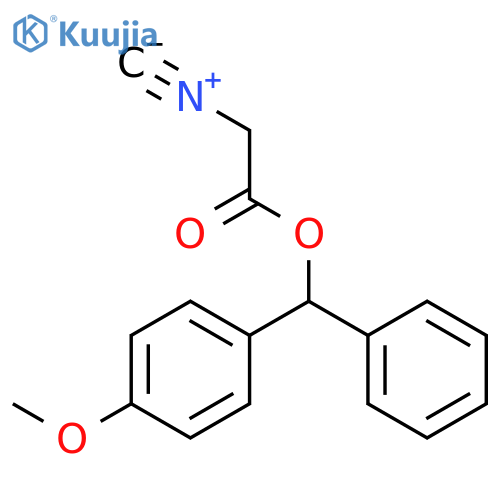 ACETIC ACID, ISOCYANO-, (4-METHOXYPHENYL)PHENYLMETHYL ESTER structure