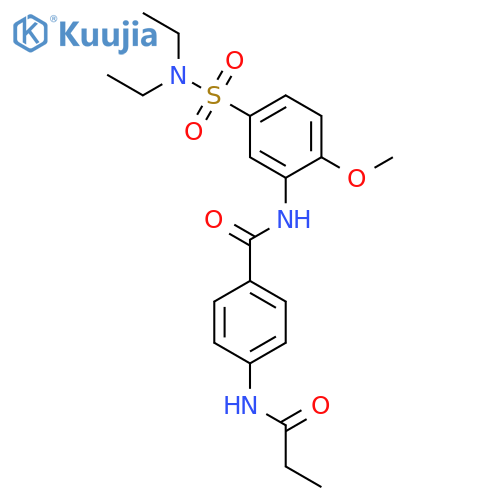 Benzeneacetic acid,4-[(1-oxopropyl)amino]-, 2-(1-piperidinylmethyl)cyclohexyl ester, hydrochloride(1:1) structure