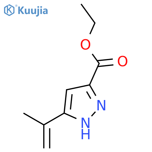 5-(1-methylethenyl)-1H-Pyrazole-3-carboxylic acid ethyl ester structure