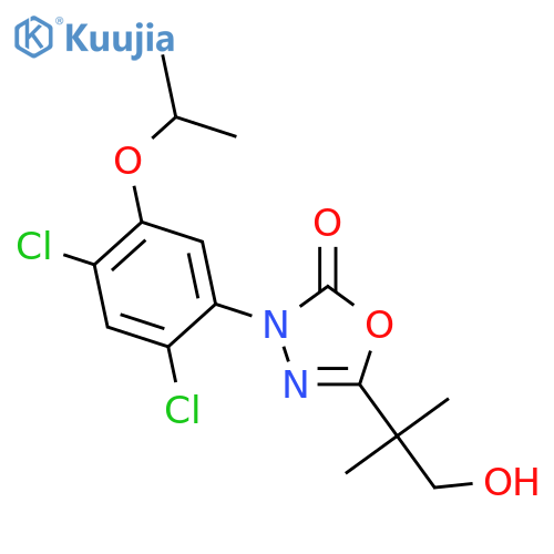1,3,4-Oxadiazol-2(3H)-one,3-[2,4-dichloro-5-(1-methylethoxy)phenyl]-5-(2-hydroxy-1,1-dimethylethyl)- structure