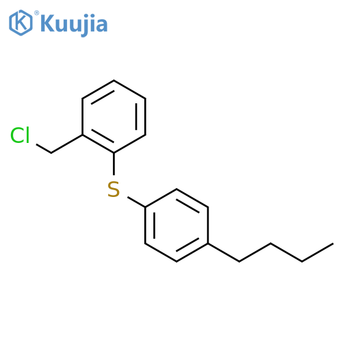 Benzene, 1-[(4-butylphenyl)thio]-2-(chloromethyl)- structure