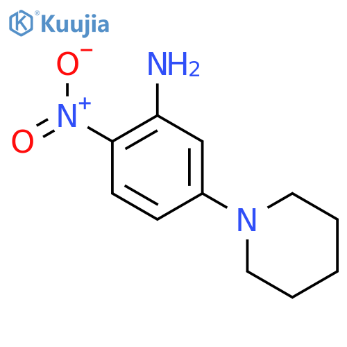 2-Nitro-5-piperidinoaniline structure