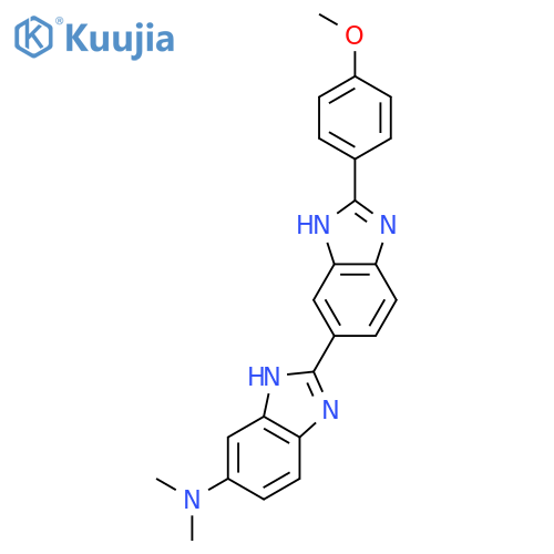 [2,5'-Bi-1H-benzimidazol]-5-amine, 2'-(4-methoxyphenyl)-N,N-dimethyl- structure