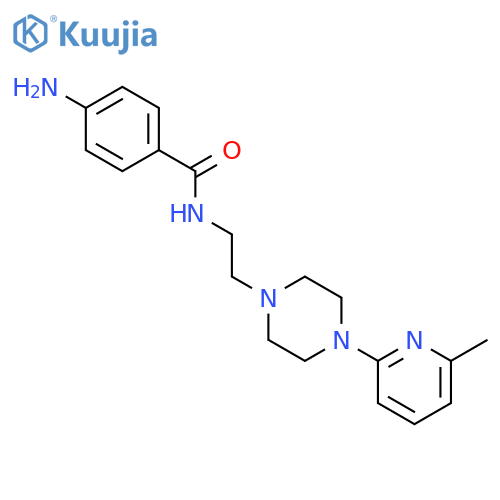 4-amino-N-{2-[4-(6-methylpyridin-2-yl)piperazin-1-yl]ethyl}benzamide structure