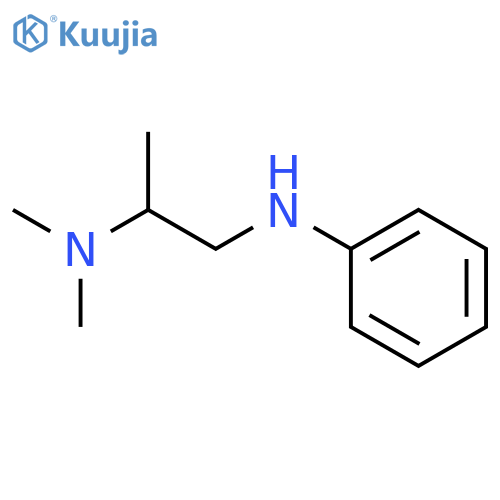 N~2~,N~2~-dimethyl-N~1~-phenylpropane-1,2-diamine structure