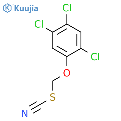 THIOCYANIC ACID, (2,4,5-TRICHLOROPHENOXY)METHYL ESTER structure