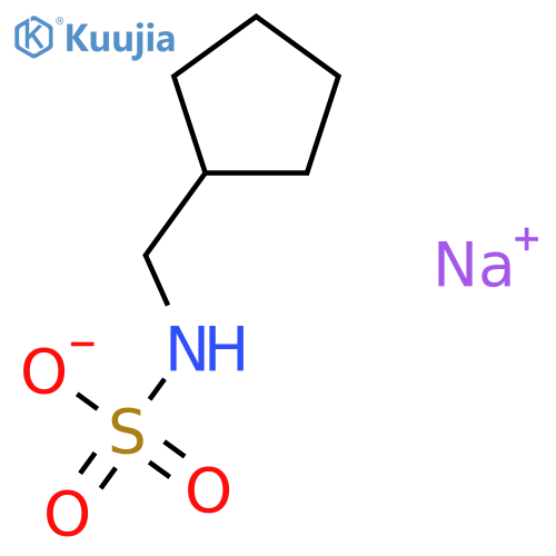 sodium (cyclopentylmethyl)sulfamate structure