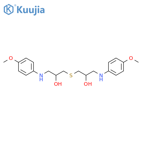 2-Propanol, 1,1'-thiobis[3-[(4-methoxyphenyl)amino]- structure
