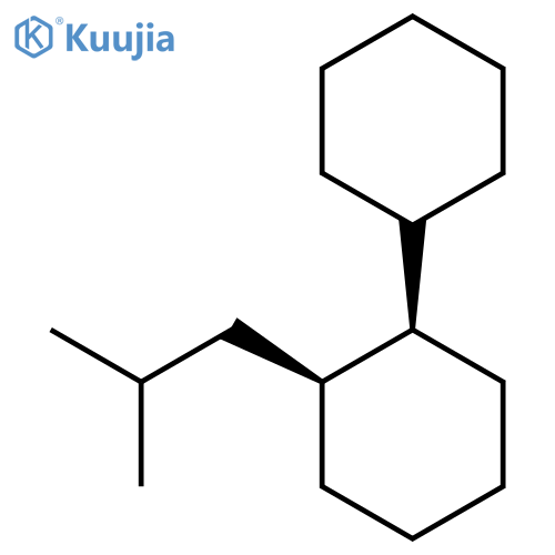 1,1'-Bicyclohexyl, 2-(2-methylpropyl)-, (1R,2S)-rel- structure