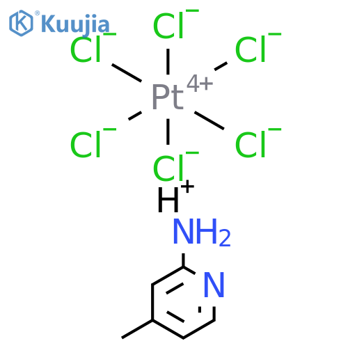 Platinate(2-), hexachloro-, (OC-6-11)-, dihydrogen, compd. with 4-methyl-2-pyridinamine (1:2) (9CI) structure