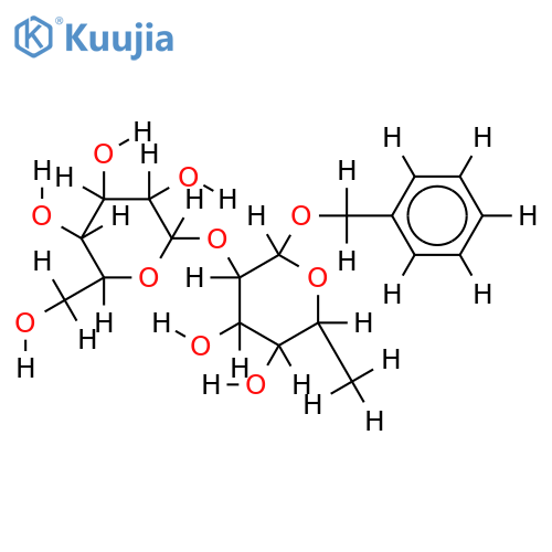 Benzyl glycoside-alphaalpha-Pyranose-2-O-beta-D-Glucopyranosyl-L-rhamnose structure