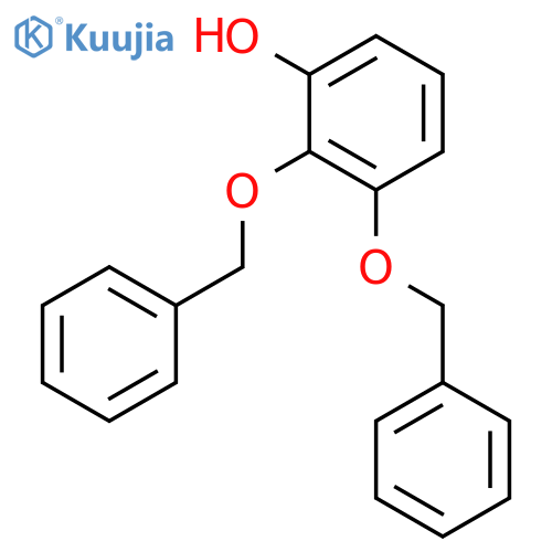 PHENOL, 2,3-BIS(PHENYLMETHOXY)- structure