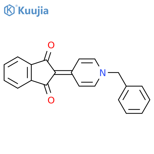 1H-Indene-1,3(2H)-dione, 2-[1-(phenylmethyl)-4(1H)-pyridinylidene]- structure