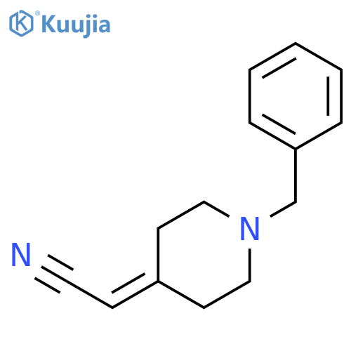 2-(1-Benzylpiperidin-4-ylidene)acetonitrile structure