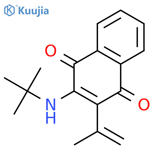 1,4-Naphthalenedione, 2-[(1,1-dimethylethyl)amino]-3-(1-methylethenyl)- structure