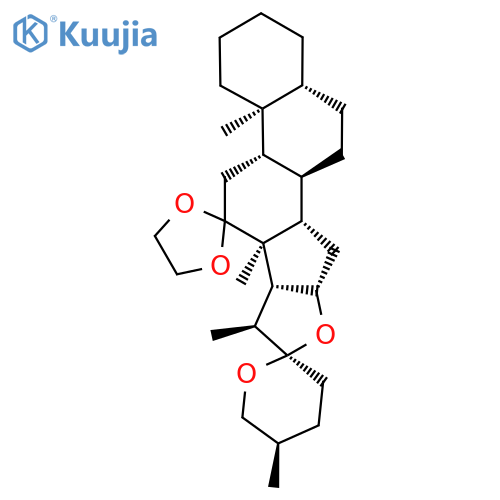 (25R)-5α-Spirostan-12-one 1,2-ethanediyl acetal structure