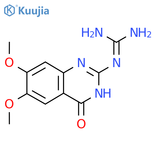 N-(6,7-Dimethoxy-4-oxo-1,4-dihydroquinazolin-2-yl)guanidine structure